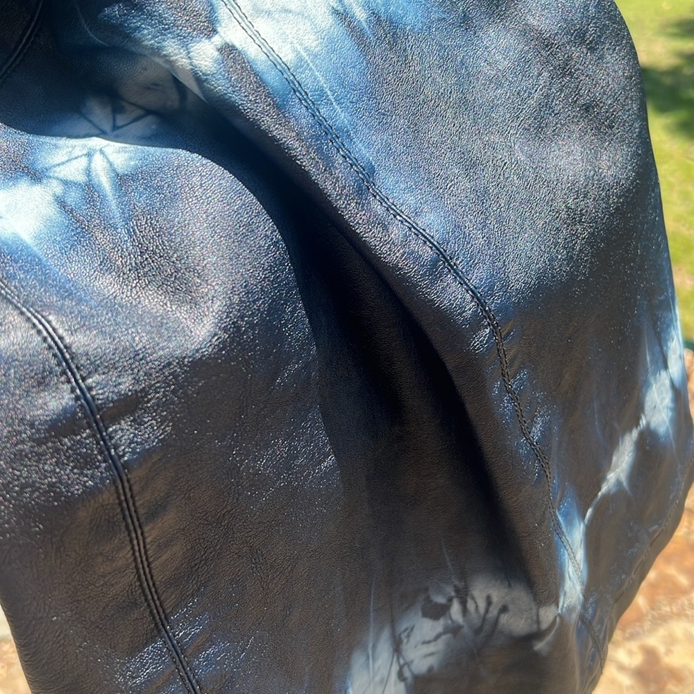ZARA FAUX LEATHER TIE DYED MINI SKIRT ….. 379 - Picture 10 of 10